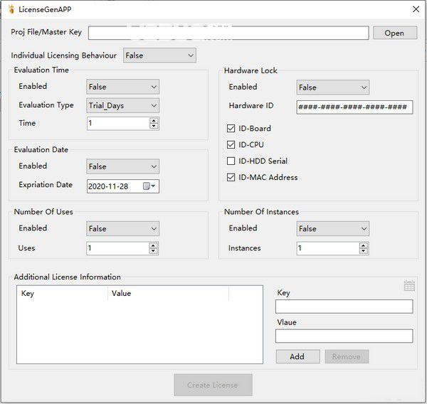LicenseGenAPP(软件许可生成器)