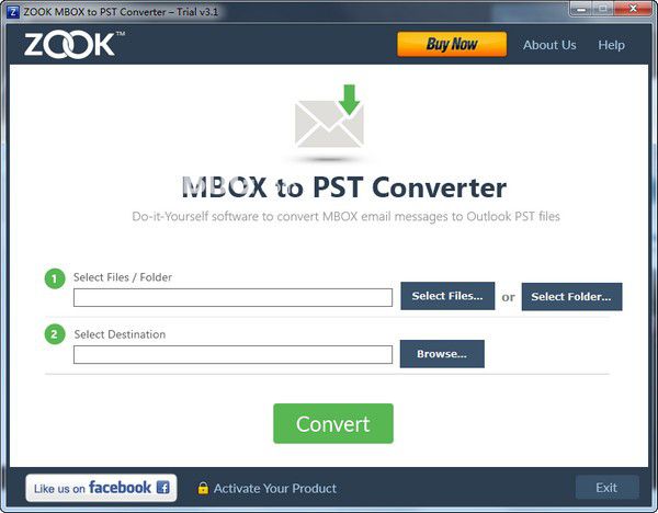 ZOOK MBOX to PST Converter v3.1免费版