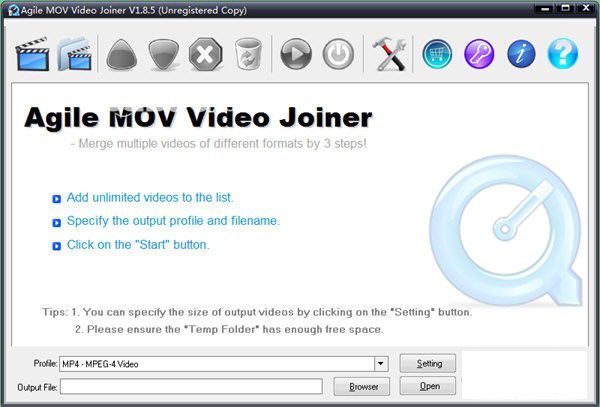 Agile MOV Video Joiner(视频合并工具)