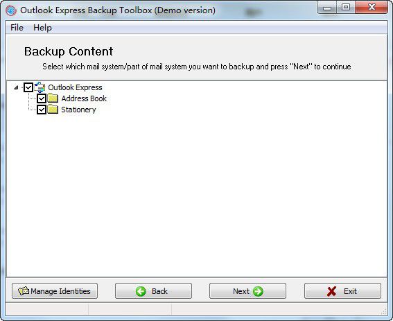 Outlook Express Backup Toolbox v2.0.0.0免费版【2】