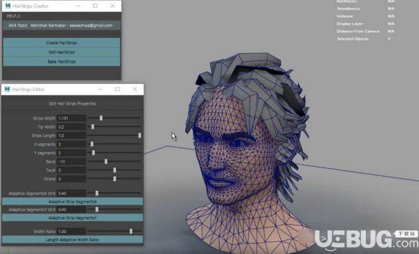 HairStrips Creator Too(Maya快速生成毛发插件)