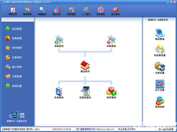 佳顺汽车配件进销存系统