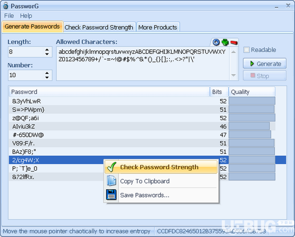 PassworG(密码生成工具)v1.3免费版【2】