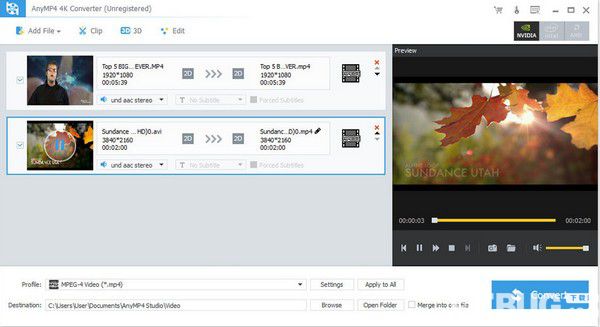 AnyMP4 4K Converter(视频格式转换软件)