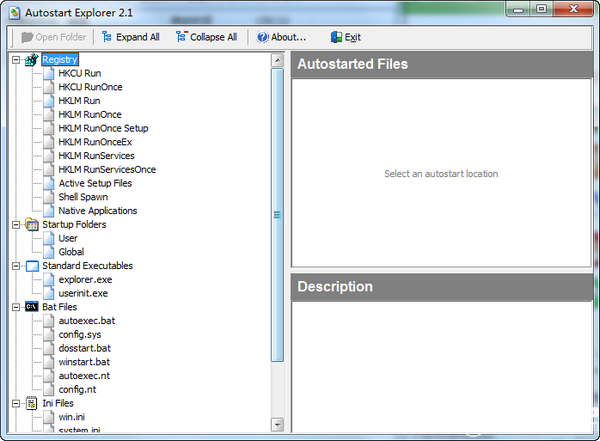 Autostart Explorer(启动项管理工具)v2.1免费版