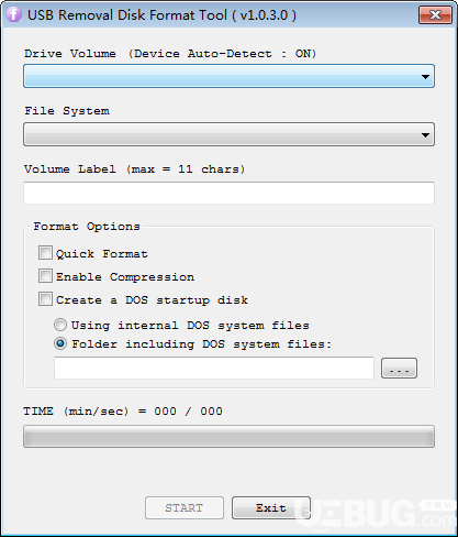 USB Removal Disk Format Tool(格式化修复U盘)