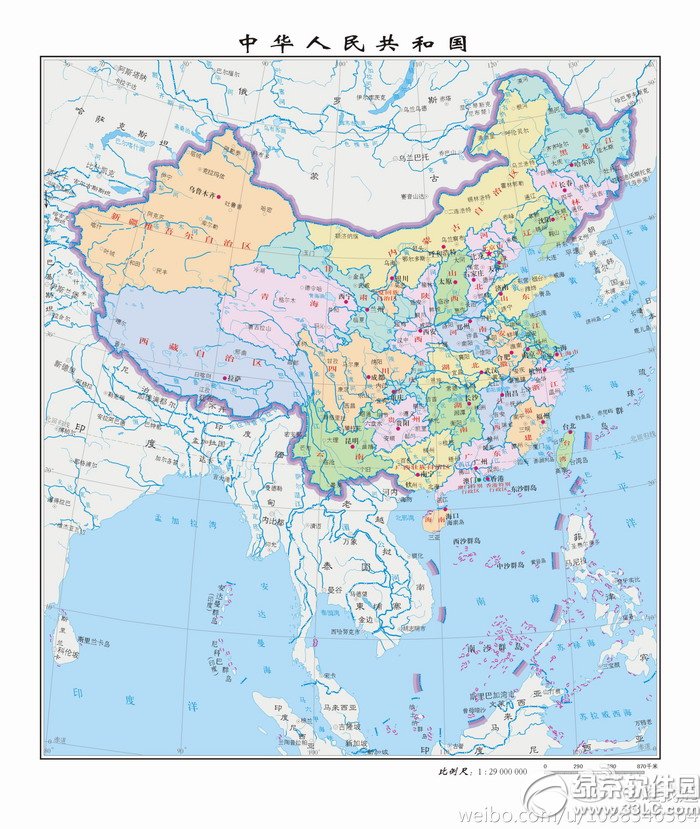 新版中国地图高清版大图