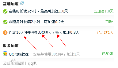 qq等级加速改版 连续10天使用手机QQ聊天每天加速0.3天