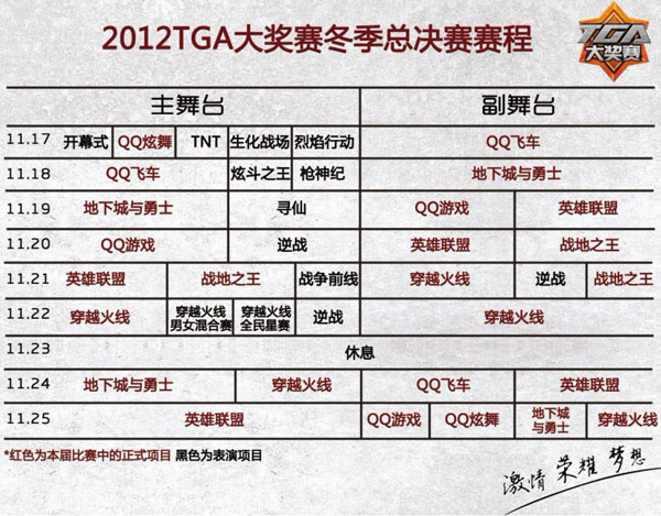 tga2012大奖赛冬季总决赛赛程表及直播地址