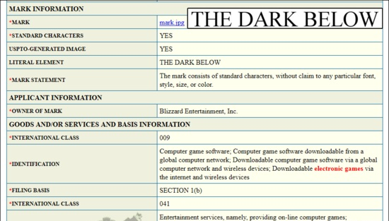 暴雪注册神秘新商标“暗渊” 或为《魔兽世界》新资料片
