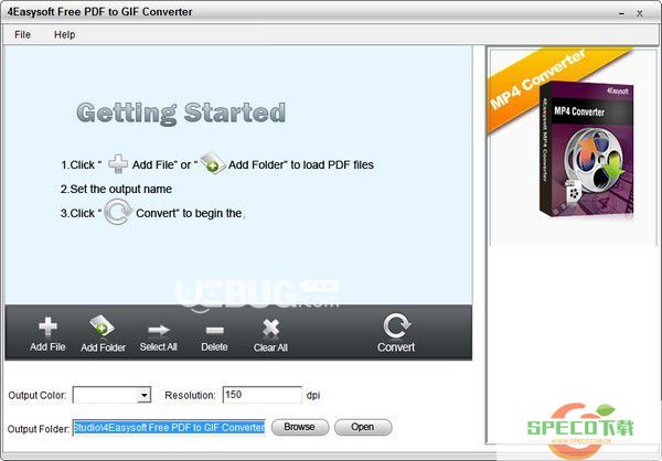 4Easysoft Free PDF to GIF Converter(PDF转GIF转换器)