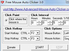 Free Mouse Auto Clicker鼠标连点器的使用方法