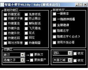 CSO baby智能小帮手0113版_一键喷漆_隐藏名字_飞天遁地