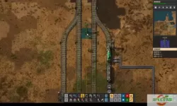 异星工厂单轨道列车往返 异星工厂火车自动发车